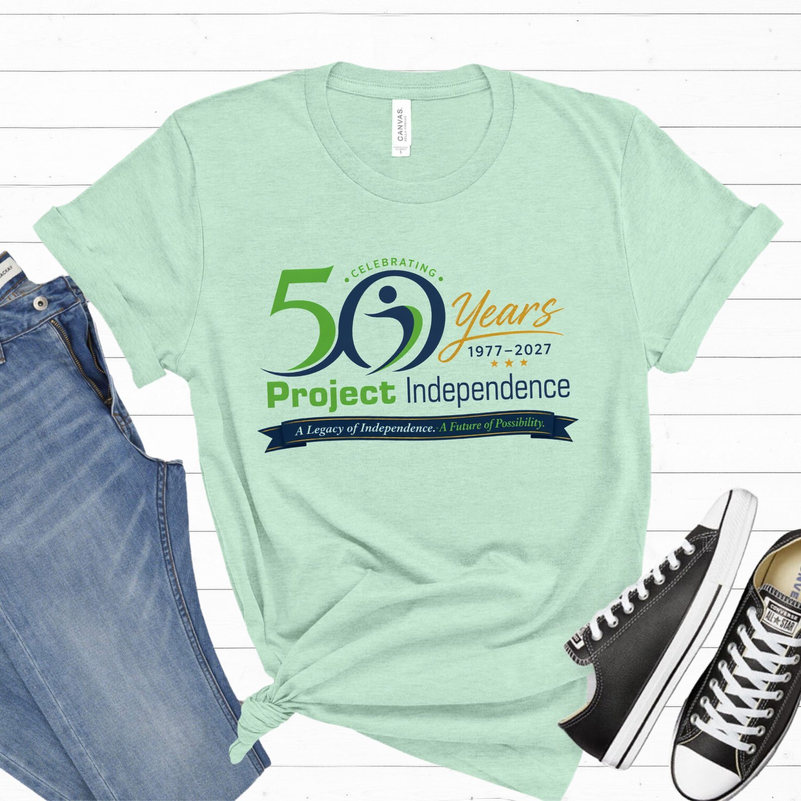 Project Independence 50th Anniversary T-Shirt | Celebrating 50 Years 1977–2027 | Unisex Jersey Tshirt - Image 5